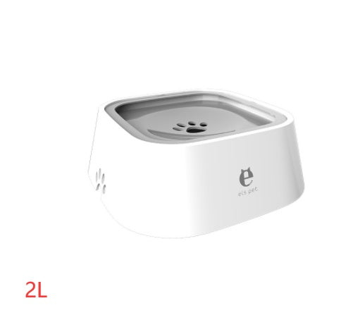 1.5L Cat Dog Water Bowl Carried Floating Bowl Anti-Overflow Slow Water Feeder